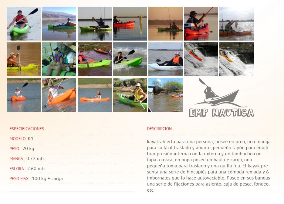 Descripción y detalles del Kayak K1 Atlantikayaks